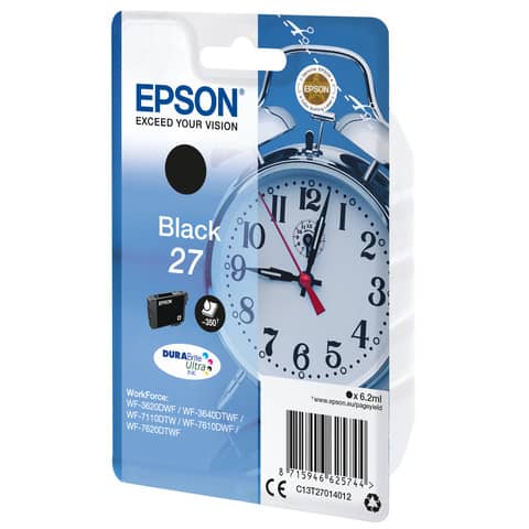 Cartuccia inkjet Sveglia 27 Epson nero C13T27014012